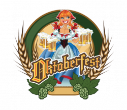 Oktoberfest Pin Up Red Headed German Beer - Beer Label by ...