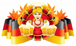 Oktoberfest Decor German Flag and Girl with Beer | Gallery ...