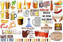 Beer, Beer Food | Design Resources Link | Art clipart ...