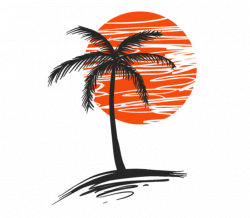 Palm Tree - Beer Label by BottleYourBrand