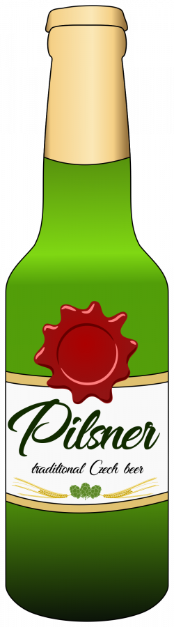 Clipart - Pilsner beer bottle