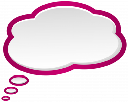 Bubble Speech Pink White PNG Clip Art Image | Gallery Yopriceville ...