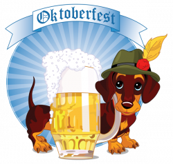 Oktoberfest Decor with Beer and Dog PNG Clipart Image | bier==bière ...