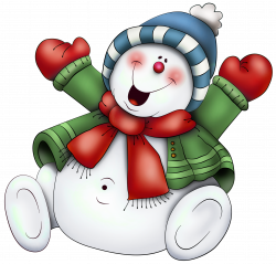 Snowman with Scarf PNG Clipart | Gallery Yopriceville - High ...