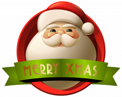 Santa Merry Xmas Decoration PNG Clip-Art Image | Gallery ...