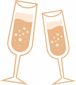 Champagne glass Wine glass Clip art - Cartoon champagne glass 1393 ...