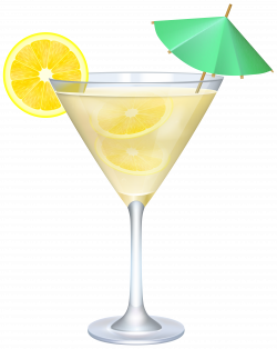 Cocktail with Lemon and Umbrella PNG Clip Art Image | backgrounds ...