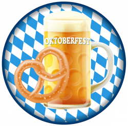 Oktoberfest Badge with Beer PNG Clip Art Image | Gallery ...