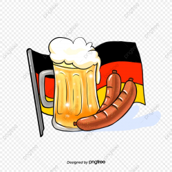 German Beer Sausage Elements, Beer, National Flag, Germany ...