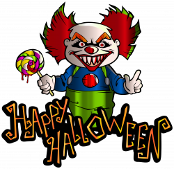Happy Halloween with Clown PNG Clipart Image | Gallery Yopriceville ...