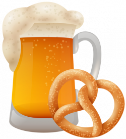 This png image - Bretzel with Beer Mug PNG Clip Art, is available ...