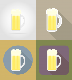 beer glass objects and equipment for the food vector ...
