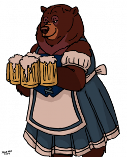 Beer Bear Maid by Shabazik on DeviantArt