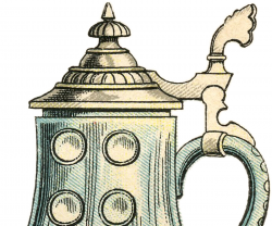 Public Domain Beer Stein Image - The Graphics Fairy