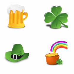Clipart - St. Patrick's Day Icon Set Collection