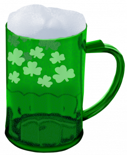 St Patrick Green Beer with Shamrocks PNG Picture | Gallery ...
