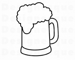 Beer Outline SVG, Beer Mug SVG, Beer SVG, Beer Mug Clipart, Beer Files for  Cricut, Beer Cut Files For Silhouette, Dxf, Png, Eps, Beer Files