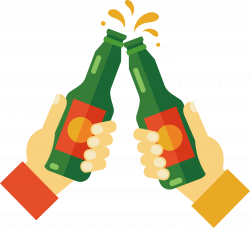 Beer Bottle Toast Icon - Raise the beer toast 2925*2671 transprent ...