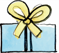 Gift Tag Clip art - Watercolor gift box design 4409*3965 transprent ...