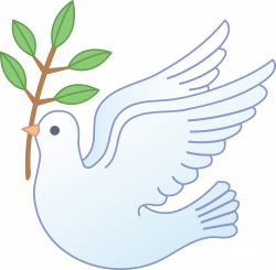 White Peace Dove With Branch | Birds & Fowl Color | Pinterest ...