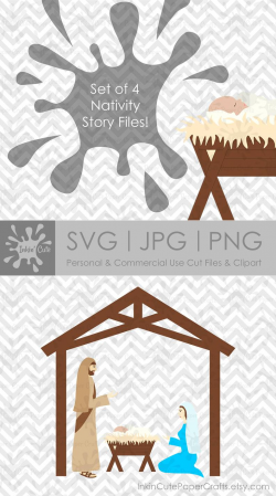 Nativity SVG, Bible Clipart, Nativity Scene SVG File, Manger Scene svg,  Biblical svg, Baby Jesus SVG, Christmas svg, Holy Family Nativity