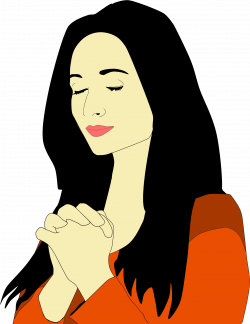 Silhouette Woman Praying at GetDrawings.com | Free for personal use ...