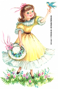 Clip Art: Pretty Vintage Girl Image - Free Pretty Things For You