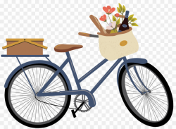 Bike With Basket PNG Bicycle Baskets Clipart download - 1000 ...