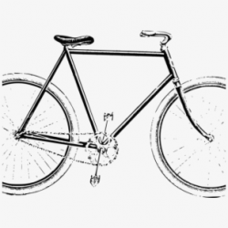 Cycling Clipart Bicycle Drawing - Vintage Bicycle Drawing ...
