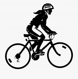 Bike Rider - Biking Black And White #67810 - Free Cliparts ...