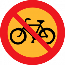 No Bicycles Roadsign Clip Art at Clker.com - vector clip art online ...