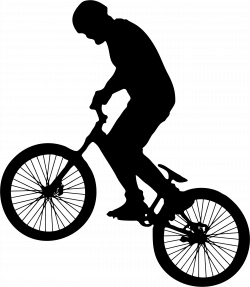Clipart - Man On Bike Silhouette