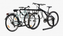 Bicycle Clipart Bike Rack - Hybrid Bicycle , Transparent ...