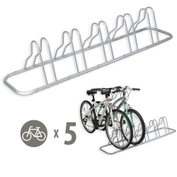 Simple Houseware 5 Bike Bicycle Floor Parking Adjustable Storage Stand