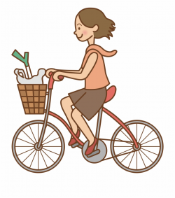 This Free Icons Png Design Of Woman Riding A Bicycle ...