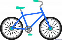 Blue Bike Clip Art - Sweet Clip Art