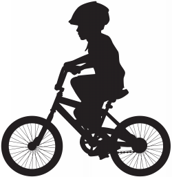 Cycling Boy Silhouette PNG Clip Art Image | Gallery Yopriceville ...