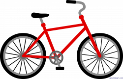 Red Bike Clip Art - Sweet Clip Art