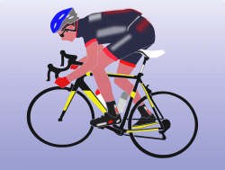 Clipart - Cyclist boy