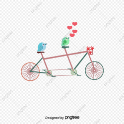Tandem Bicycle, Bicycle, Double Car, Cartoon PNG Transparent ...