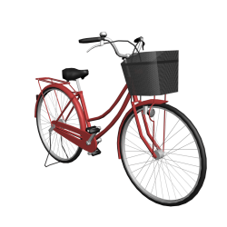 Women Red Bicycle transparent PNG - StickPNG