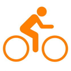 Orange Bicycle Clip Art at Clker.com - vector clip art ...