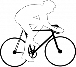 Public Domain Clip Art Image | Cyclist silhouette | ID ...