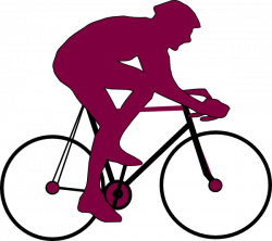 Purple Cyclist Icon 2 Clip Art at Clker.com - vector clip art online ...