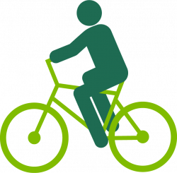 Graphic Of A Person Riding A Bike - Simple Bike Drawing ...