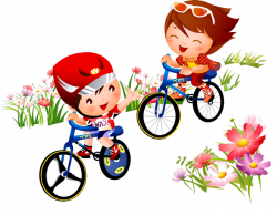 Bicycle Sport Cycling Clip art - Flowers bike cartoon children 670 ...