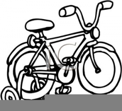 Bicycle With Training Wheels Clipart | Free Images at Clker ...