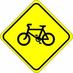 Clipart - Roadsign watch for bicycles