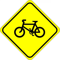 Watch For Bicycles Sign clip art Free vector in Open office ...