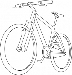 Bicycle Coloring Page - Free Clip Art